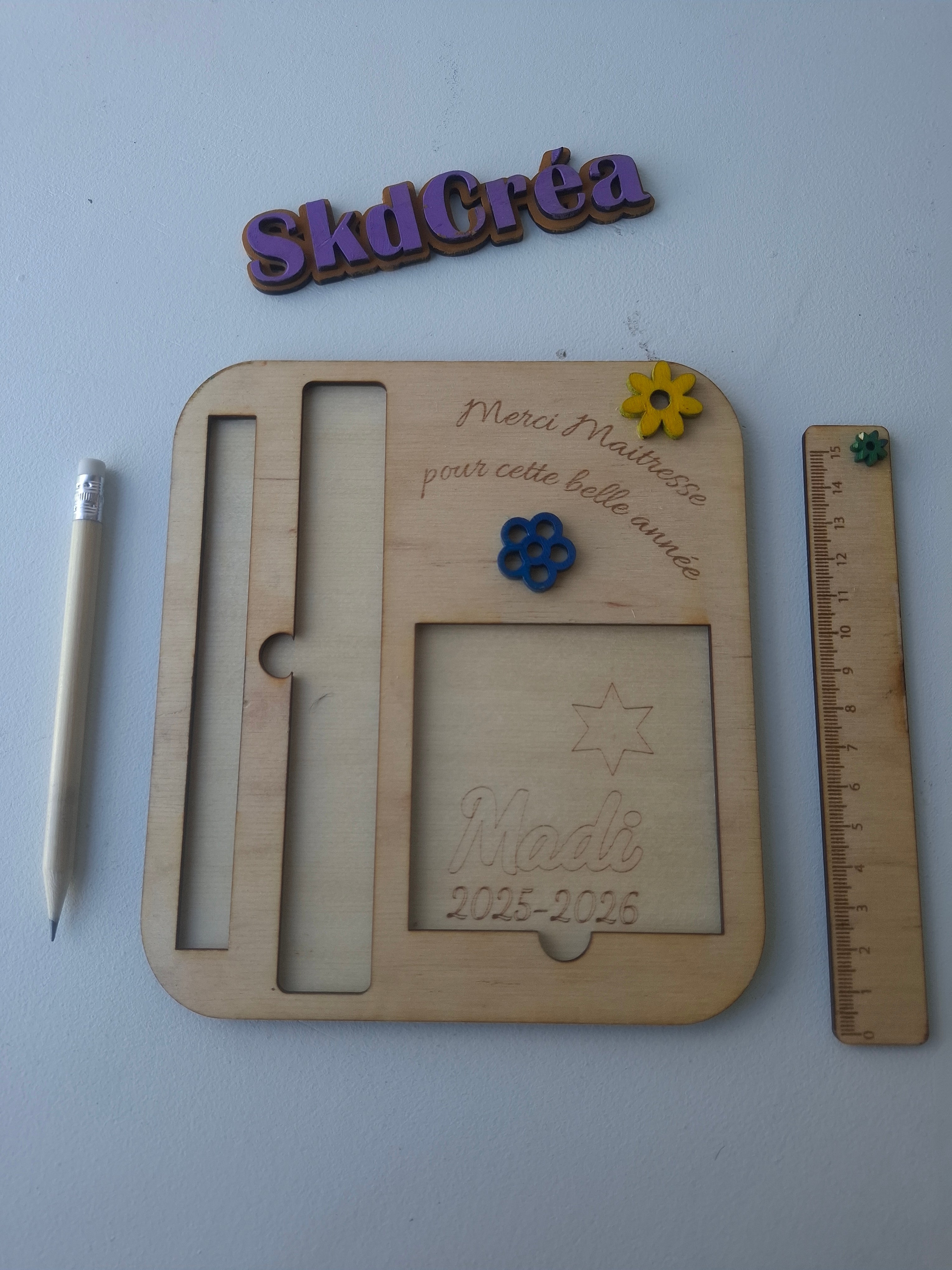 BLOC-NOTES EN BOIS PERSONNALISÉ