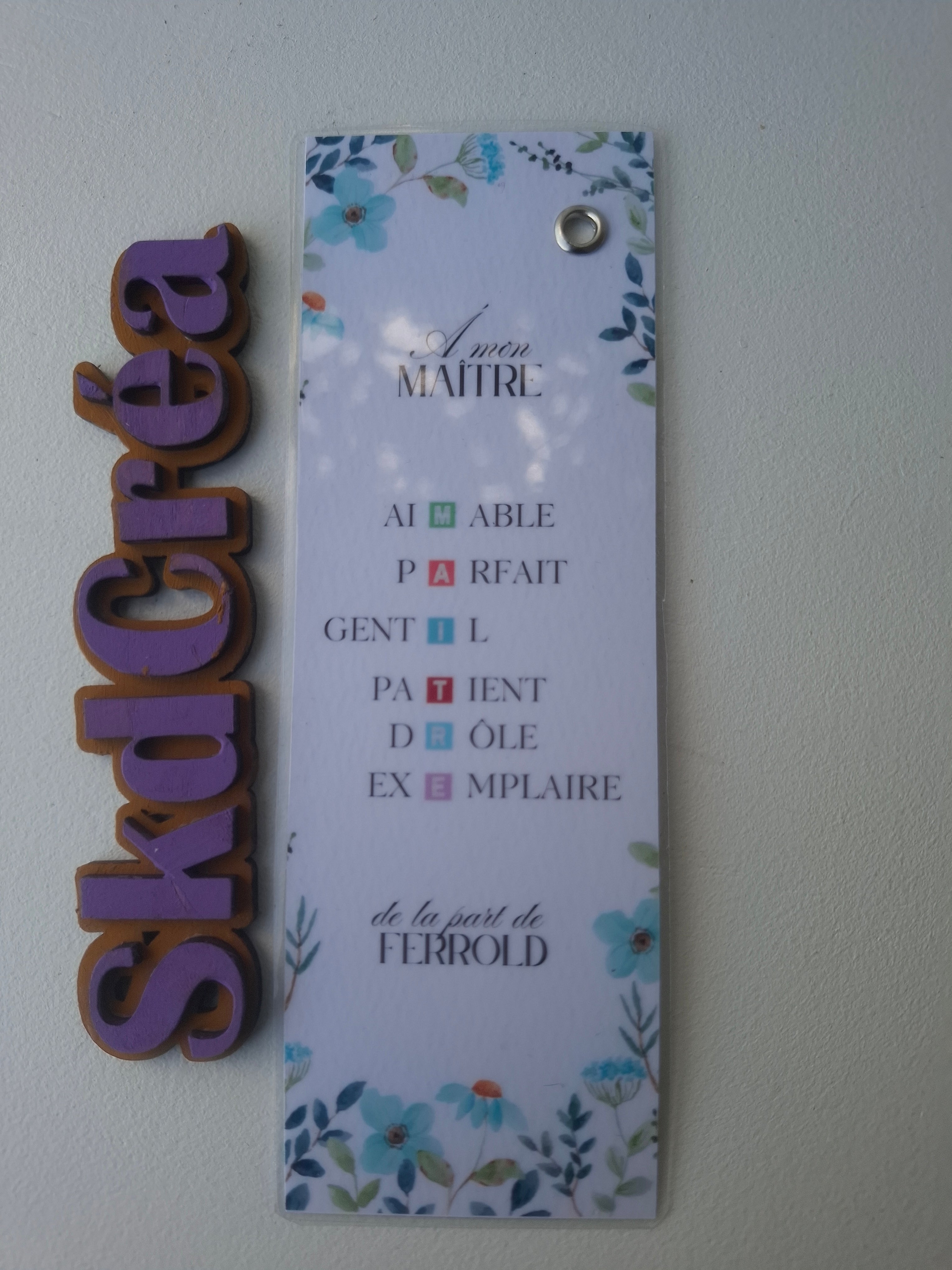 MARQUE-PAGE PERSONNALISÉ PREMIUM plastifié