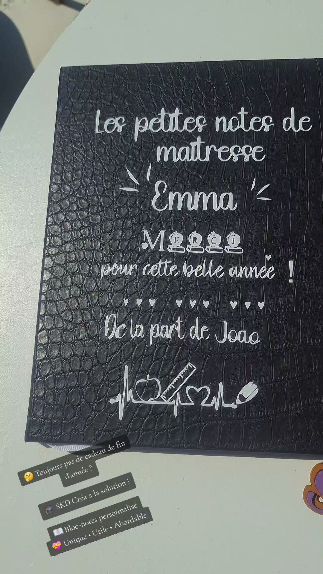 CARNET DE NOTES PERSONNALISÉ