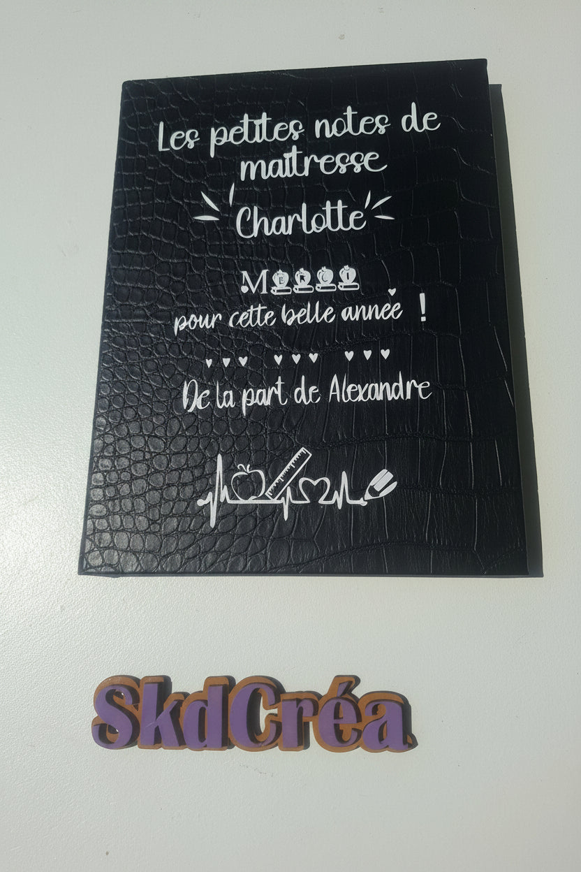 CARNET DE NOTES PERSONNALISÉ